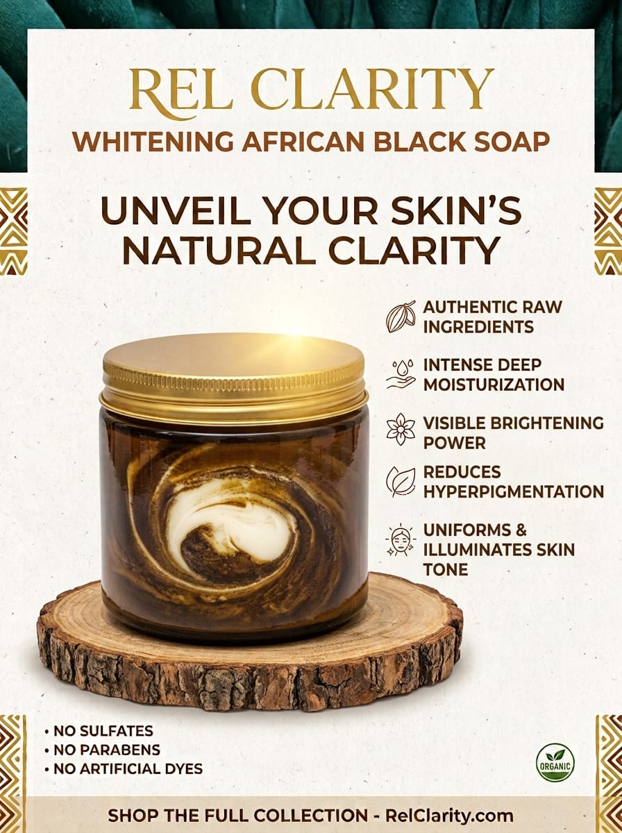 Rel Clarity's Organic Whitening Black soap